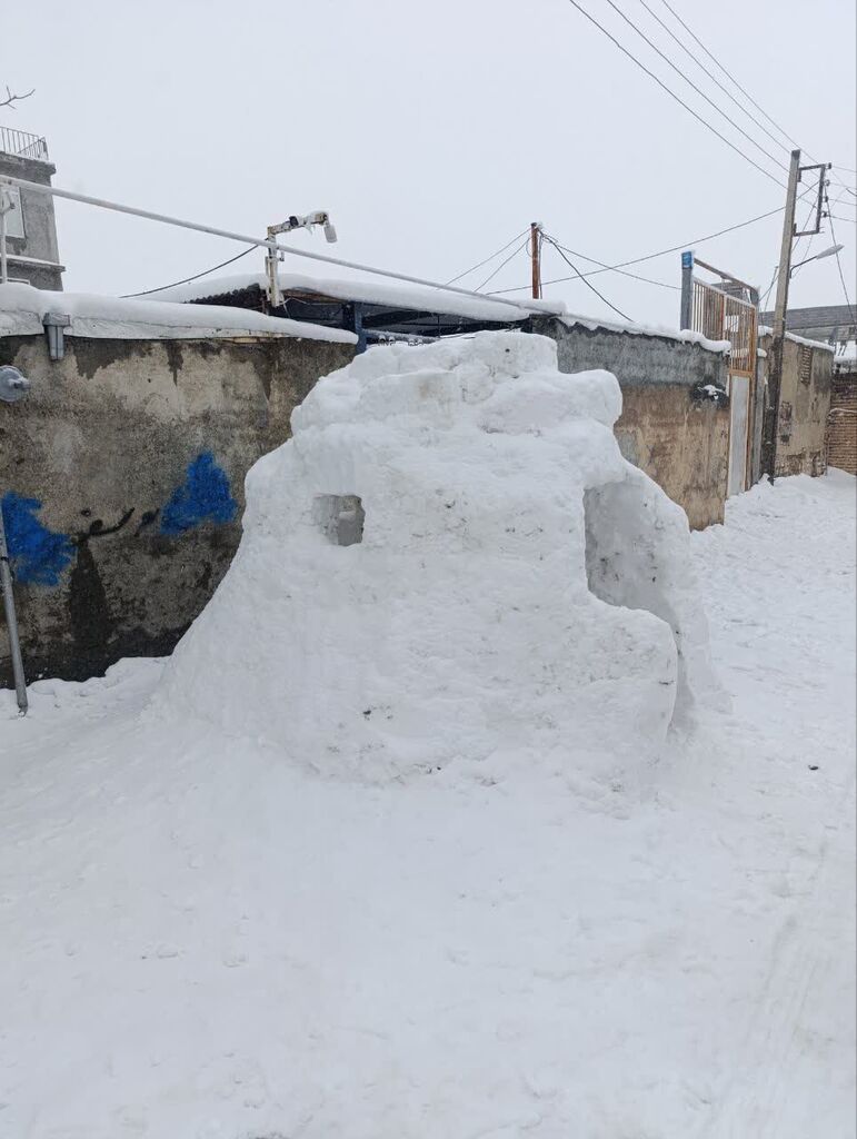 کانون کرمانشاه حتی با برف هم خلاقیت می‌آفریند