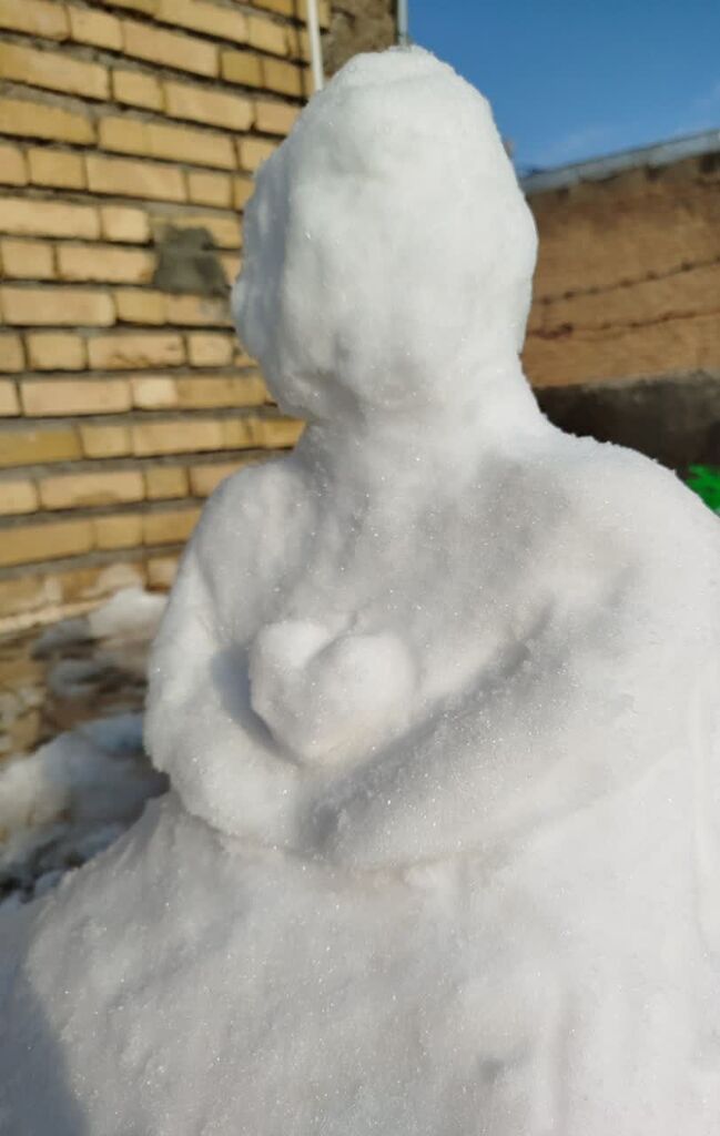 کانون کرمانشاه حتی با برف هم خلاقیت می‌آفریند