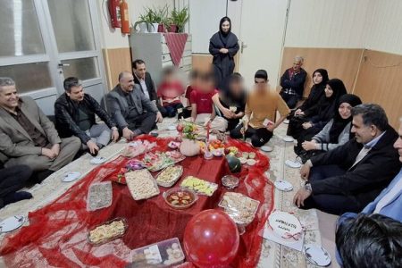 یلدای متفاوت در کنار فرزندان مرکز ساماندهی کودکان خیابانی “احسان” ساری