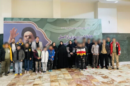 ساوجبلاغ | تجدید میثاق فرزندان مقیم خانه ولی عصر (عج) با آرمان های امام خمینی (ره)