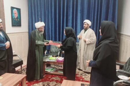 نظرآباد | دیدار نوروزی رئیس و کارکنان بهزیستی با امام جمعه شهرستان نظرآباد