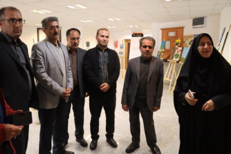 گزارش تصویری| بازدید از آثار نقاشی کودکان اتیسمی