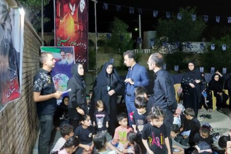 گزارش تصویری| برپایی ایستگاه نقاشی در مراسم عزاداری هیئت های جامعه معلولین