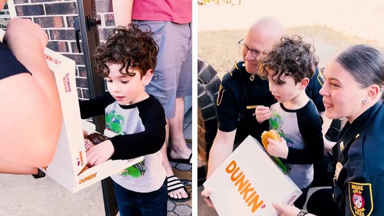 ماجرای کودکی که به پلیس زنگ زد و شیرینی خواست/ عکس