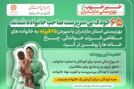 اینفوگرافیک|خبر خوب از بهزیستی مازندران؛ ۶۵ کودک بی سرپرست صاحب خانواده شدند