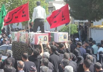 تشییع پیکر مطهر ۴ شهید شهرستان خمین