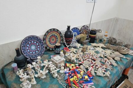 شهرستان بوشهر|برگزاری نمایشگاه هنرهای دستی معلولین در بوشهر به مناسبت هفته بهزیستی