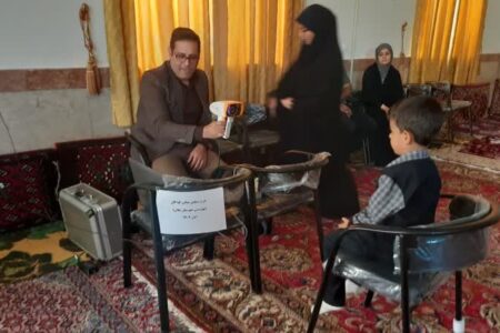 گزارش تصویری| اجرای طرح پیشگیری از تنبلی چشم در لیلان