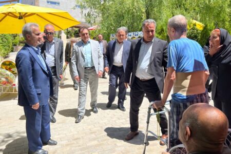 بازدید معاونت سلامت اجتماعی,مدیر کل توانمندسازی بهزیستی کشور,مدیرکل بهزیستی فارس و هیات همراه از سرای سالمندان «پارک سلامت روان حاجات» شیراز