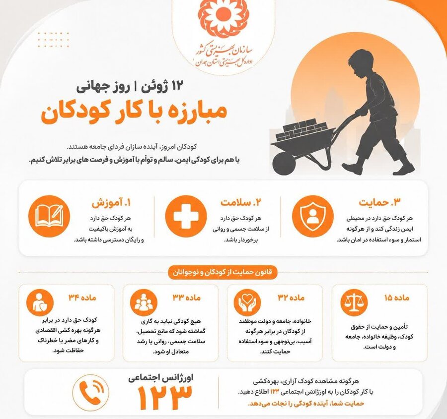 اینفوگرافیک | پایان کار کودکان؛ آینده‌ای روشن در گرو آموزش و امنیت