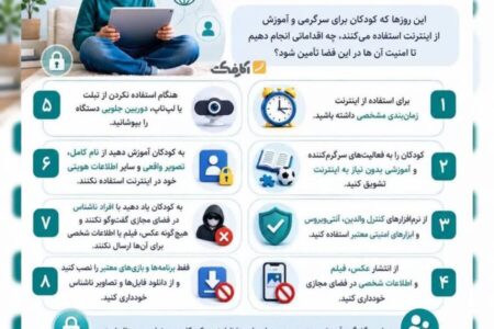 اینفوگرافی | چگونه اینترنت را برای کودکان امن کنیم؟