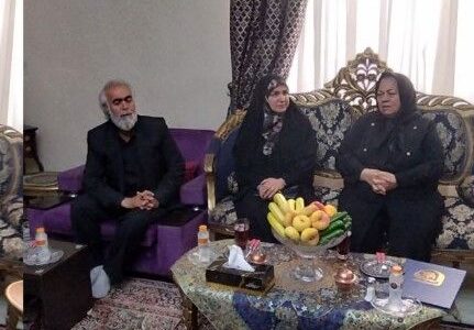 دیدار مشاور وزیر در امور زنان با خانواده شهیده تارا حاجی میری‌