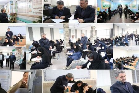 بازدید سرزده رئیس سازمان مدارس و مراکز غیردولتی از حوزه برگزاری امتحانات نهایی‌