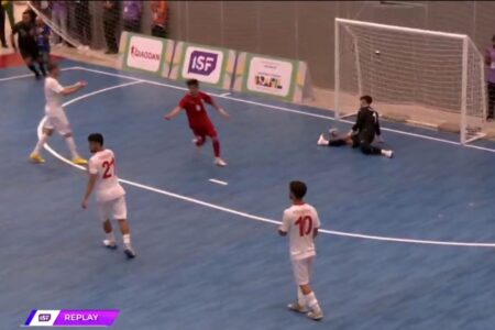 پیروزی پُرگل تیم ملی فوتسال دانش‌آموزی پسران ایران مقابل ترکیه